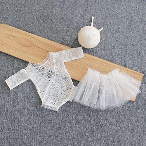 Zeroest Newborn Girl Photography Outfit 3 PCS Set