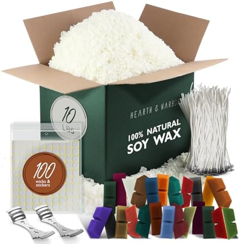 Hearth And Harbor Soy Wax Flakes and Candle Kit
