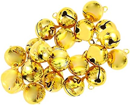 ABOOFAN 100pcs Mini Metal Jingle Bells Christmas Decoration