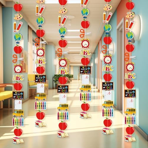 6 Pcs Back to School Garland Decorations