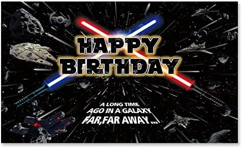 Seasonwood Galaxy Birthday Backdrop 5x3ft