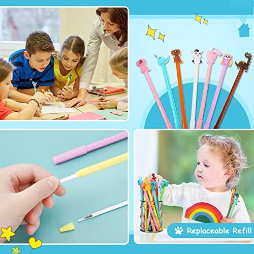 Handepo Cute Cartoon Gel Ink Pens 200 Pcs 50 Styles