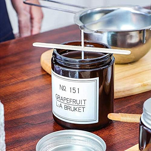 Antunihood Candle Wicks 100 Pcs with 60 Stickers and 10 Wooden Holders