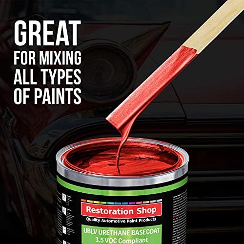 Custom Shop Paint Sticks - 100 Sticks 12 Inch Premium Wood Stirrers