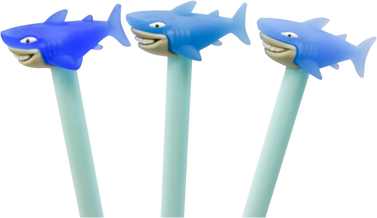 9 PCS Shark Gel Pens Cartoon Design School Office Gift