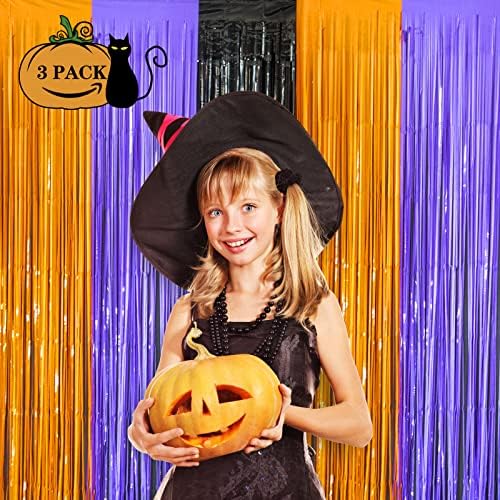 LOLStar 3 Pack Photo Booth Props Halloween Backdrop Curtains