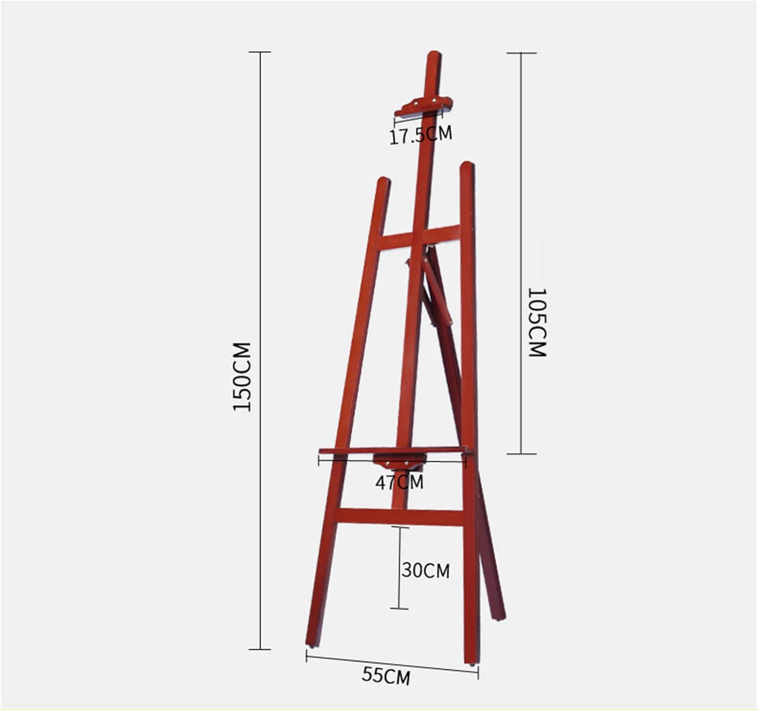 15M Wooden Folding Art Easel for Display and Sketching