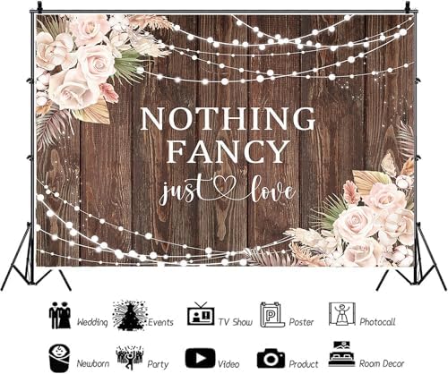 Rustic Wedding Backdrop for Photography 7x5ft