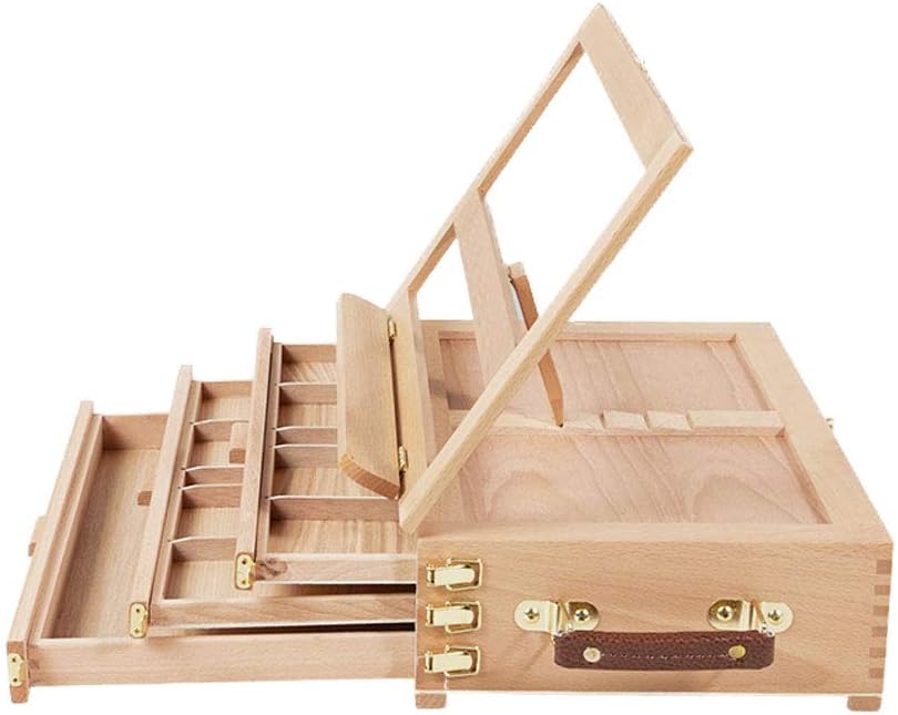 Beech Desktop Easel with Three Drawers and Four Adjustments