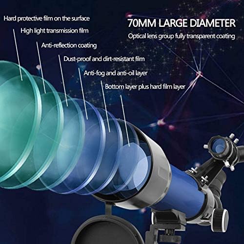 Beginner Telescope 60080mm Refractor with Tripod and Backpack