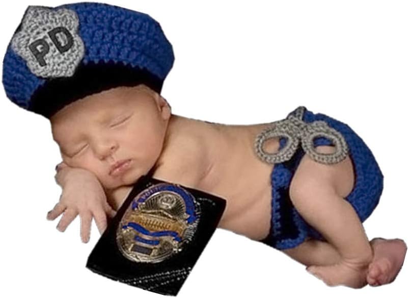 Newborn Baby Crochet Costume Photography Prop Set