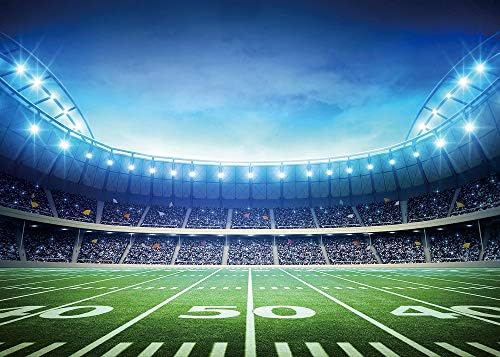INRUI Football Field Photo Backdrop 7x5FT