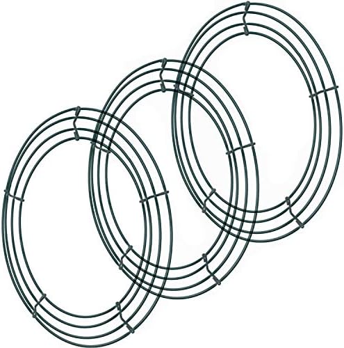 Stark 3 Pack Green Wire Wreath Frames for Crafts
