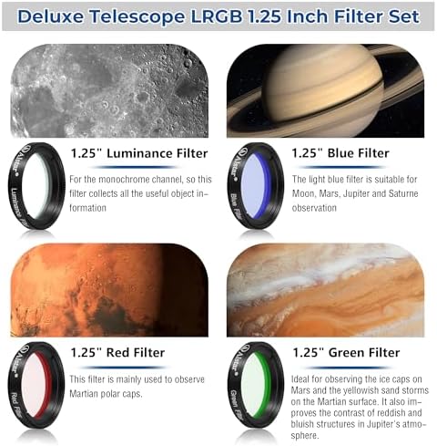 Alstar Deluxe LRGB Telescope Filter Set