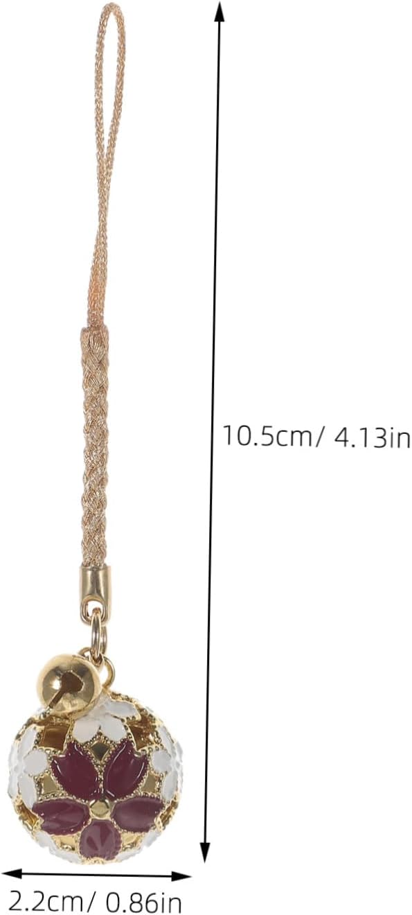 EXCEART DIY Hollow Cherry Blossom Japanese Bells Hanging Decor