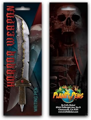 Cool Sword Design Ballpoint Pen for Kids Adults Teens - 6 Inches