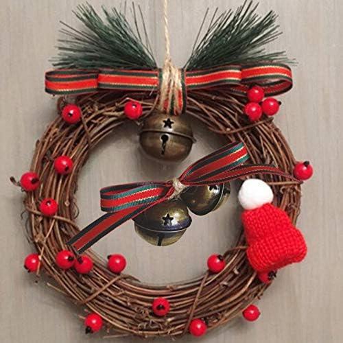 Maydahui 60 PCS Bronze Jingle Bells with Star and Snowflake Designs