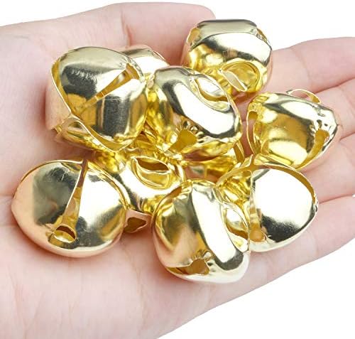 BronaGrand 50pcs Jingle Bells DIY Christmas Craft Bells