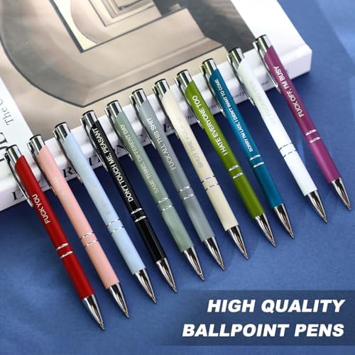24 Snarky Office Pens Funny Ballpoint Pens with Insulting Quotes