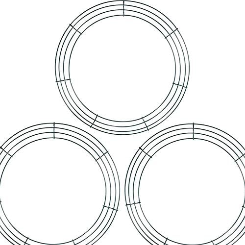 Stark 3 Pack Green Wire Wreath Frames for Crafts