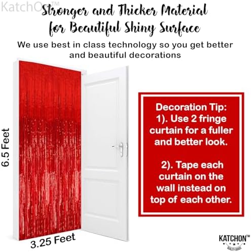 KatchOn XtraLarge Red Streamers for Party Decorations