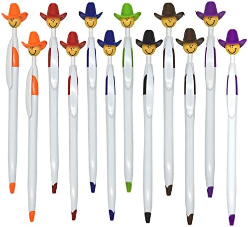 28PCS Cowboy Hat Ballpoint Pens Fun Gift for School Office Party