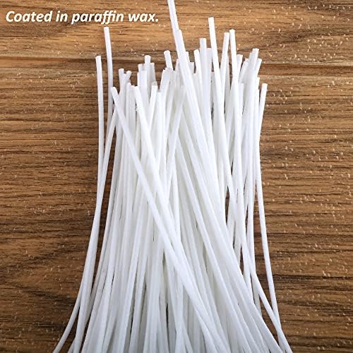 MILIVIXAY 300pcs Cotton Candle Wicks Kit with Stickers and Holders
