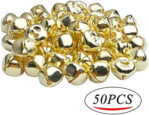 BronaGrand 50pcs Jingle Bells DIY Christmas Craft Bells