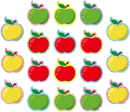 Zonon 90 Pcs Apple Cutouts Classroom Bulletin Board Decorations