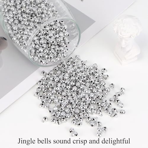 14 Inch Silver Jingle Bells 120 Pcs Craft Decorations
