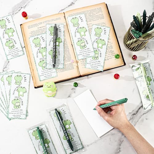 20 Piece Christian Gift Set with Frog Pens and Bookmarks