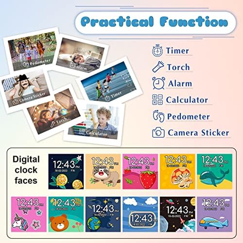 Kids Smart Watch with 15 Games and Parental Control