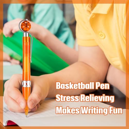 12Pcs Basketball Pens for Parties and School Supplies