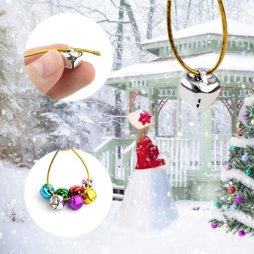 80PCS Jingle Bells for Crafts and Decor