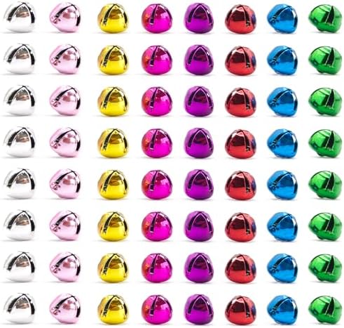 80PCS Jingle Bells for Crafts and Decor