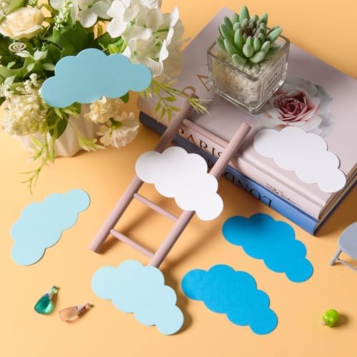 MixTeach 120 Piece Cloud Cutouts for Classroom Decorations
