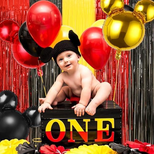 Cartoon Mouse Birthday Decorations Photo Booth Backdrop