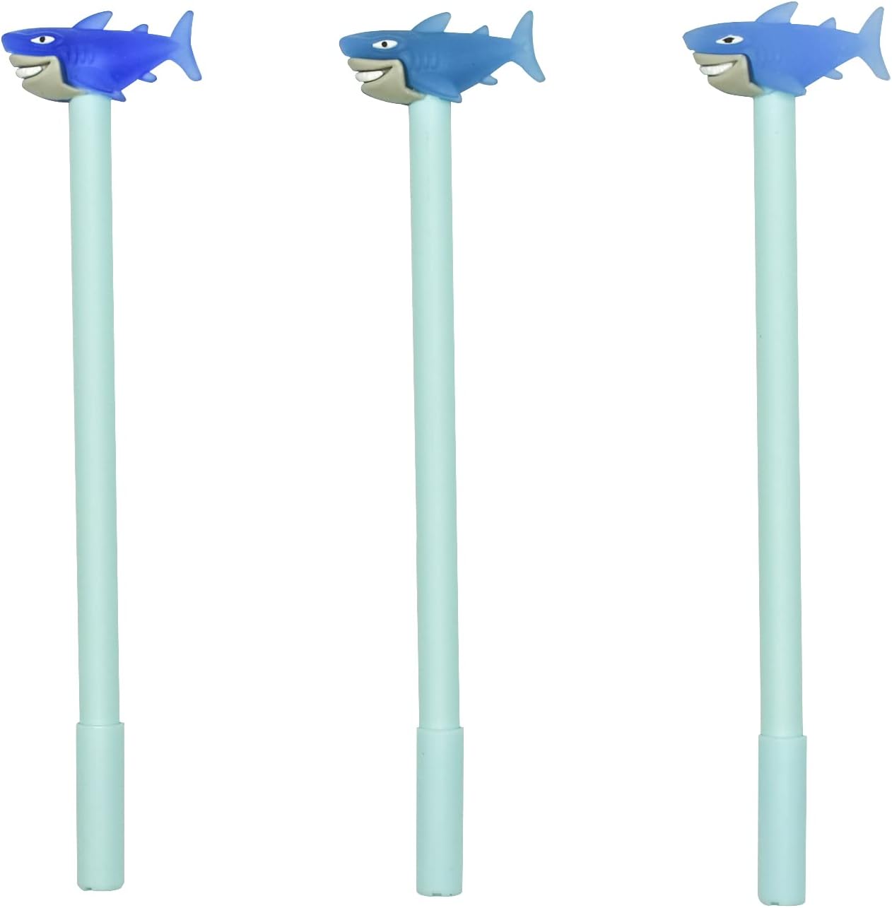 9 PCS Shark Gel Pens Cartoon Design School Office Gift
