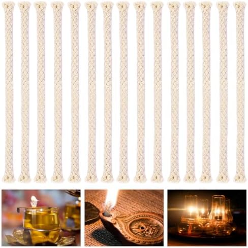 100PCS Round Cotton Oil Lamp Wicks 14 Inch