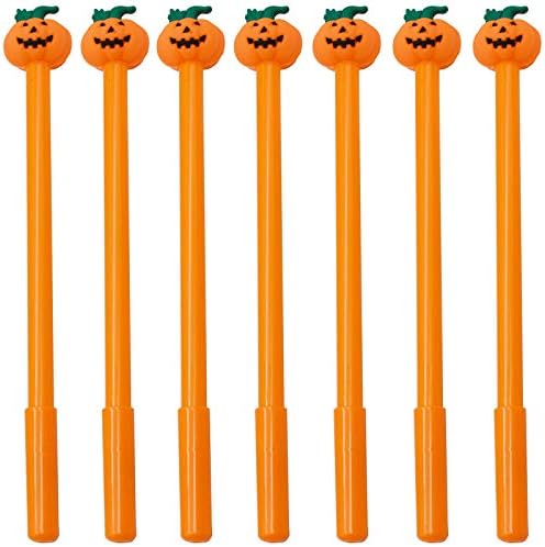 Maydahui 30 Pcs Halloween Pumpkin Shape Gel Ink Rollerball Pens