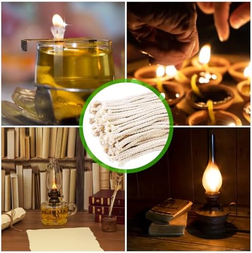 100PCS Round Cotton Oil Lamp Wicks 14 Inch