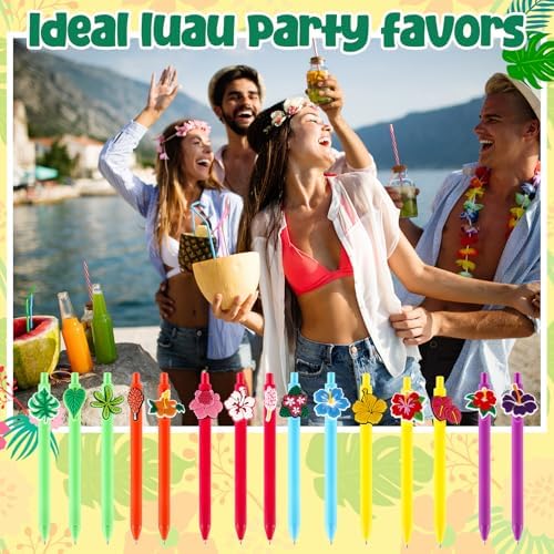 30 Hawaiian Luau Ballpoint Pens Summer Party Favors Gift Set