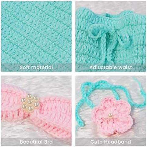 MG House Baby Mermaid Costume Set for Newborn Photography