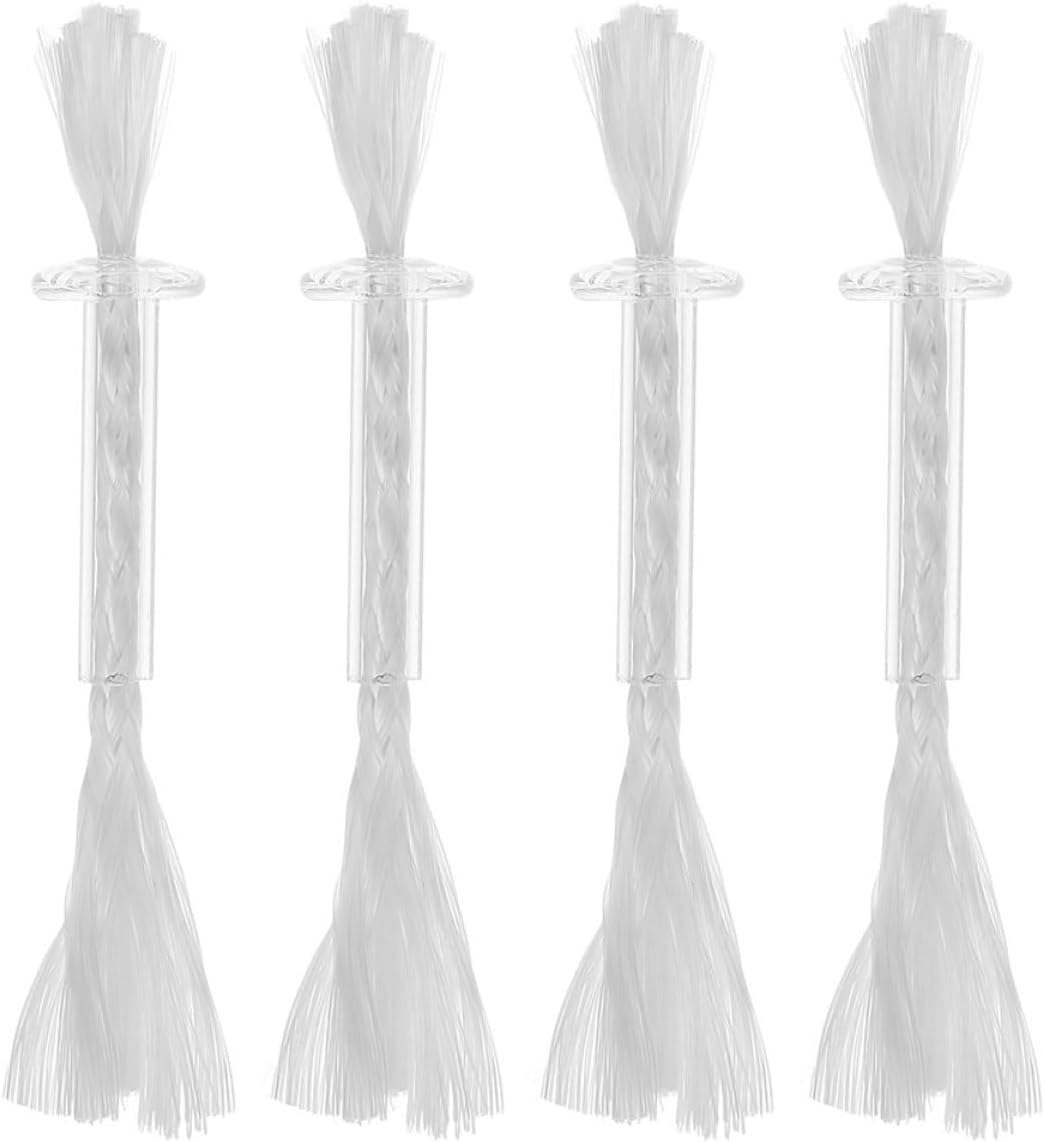 4pcs Fiberglass Oil Lamp Wicks with Tube Holder Replacement Parts