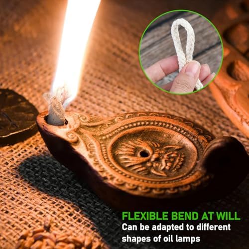 100PCS Round Cotton Oil Lamp Wicks 14 Inch