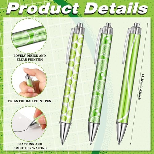 60 Pcs Tennis Party Favors Set with Pens and Cards