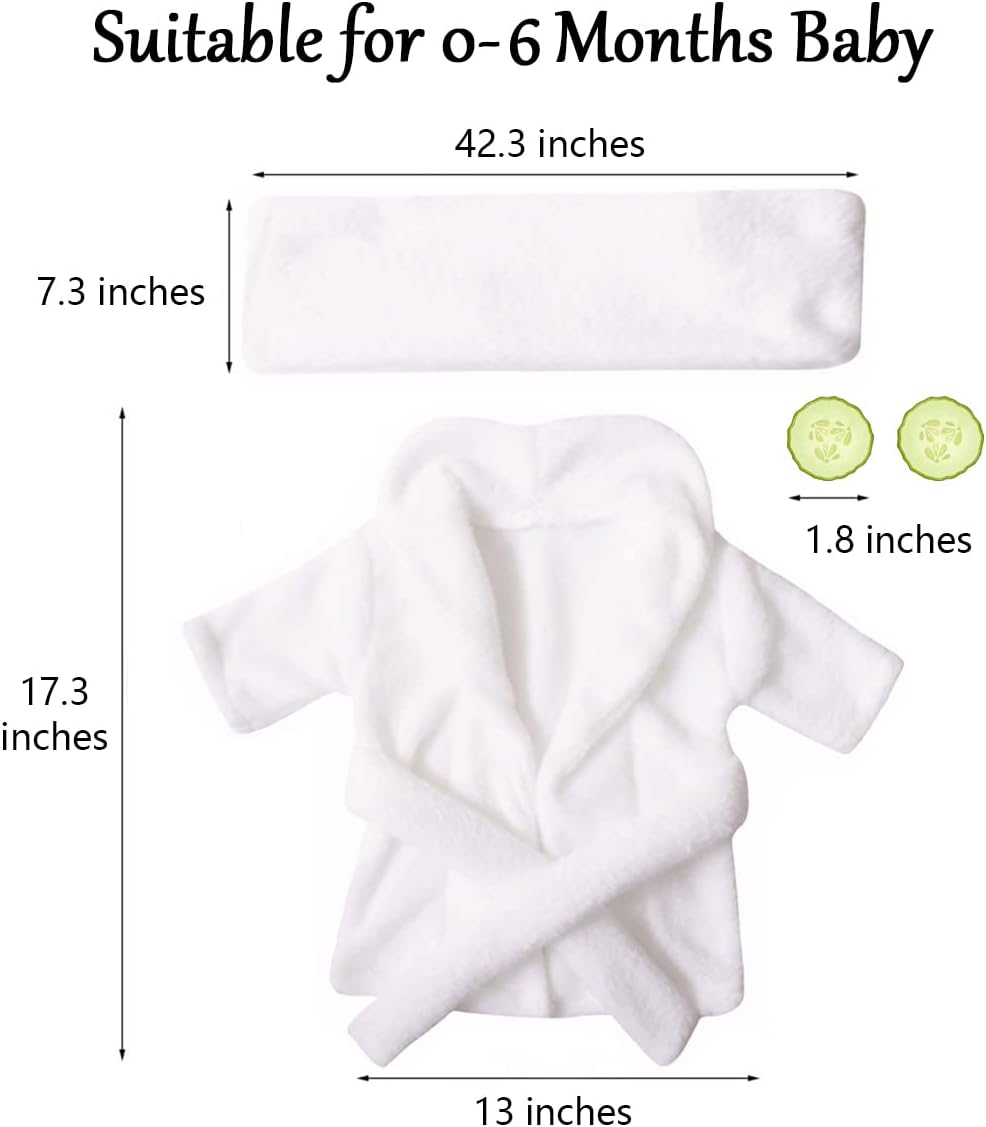 MG House Newborn Baby Photography Bathrobe Outfit Set