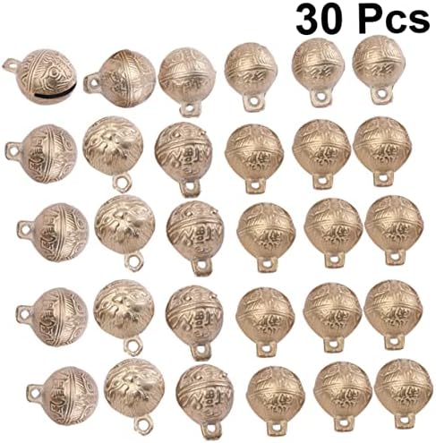 STOBOK 30pcs Colorful Metal Christmas Bells