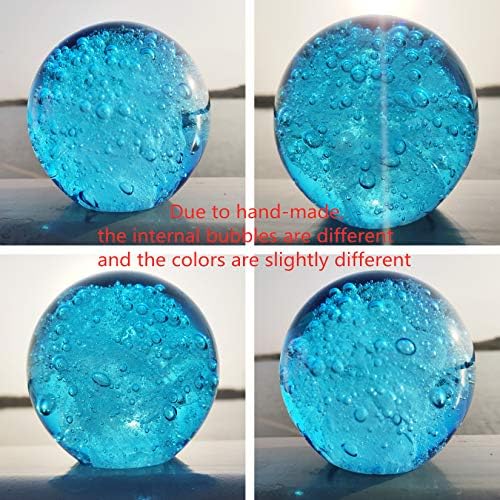 Eustuma Hand Blown Glass Ocean Bubbles Figurine