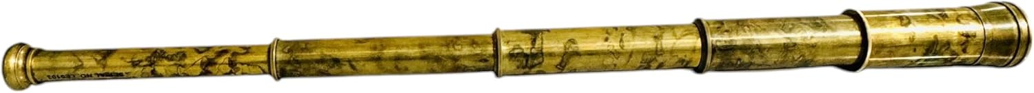 32 Inches Solid Brass Telescope with Antique Leather Cover